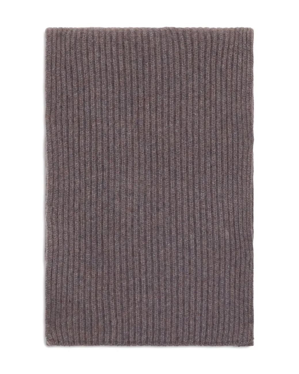 Malo Purple Ribbed Scarf for men
