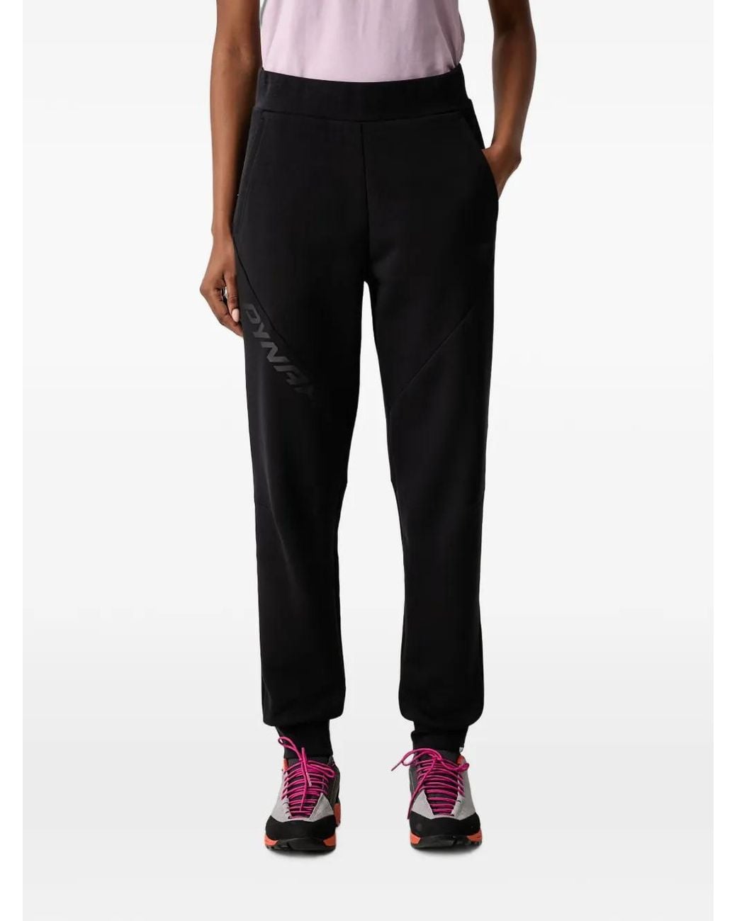 Dynafit Black Logo-Print Track Pants