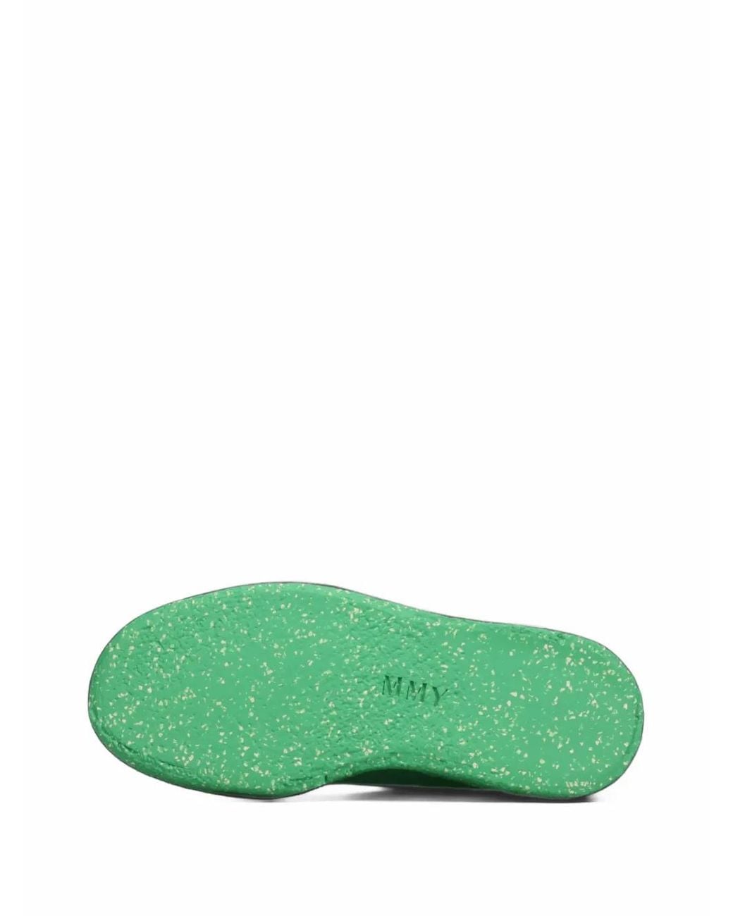 Maison Mihara Yasuhiro Green "Mark"Canvas Monkey Shoes for men