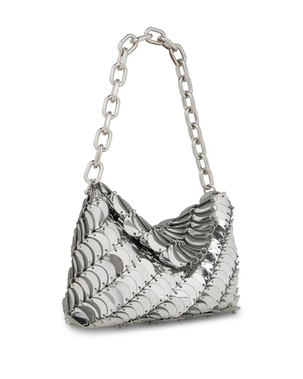 Rabanne White Chainmail Shoulder Bag