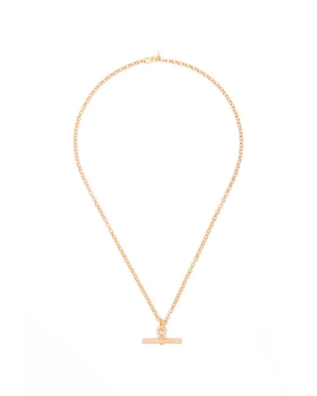 Missoma White Chunky T-Bar Necklace
