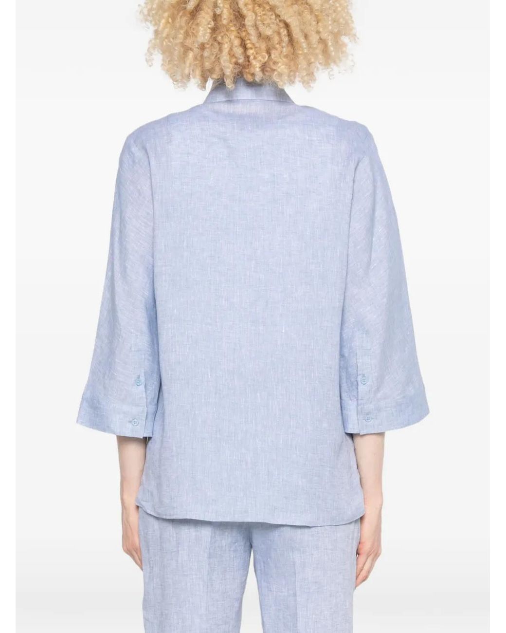 Peserico Blue Button Shirt