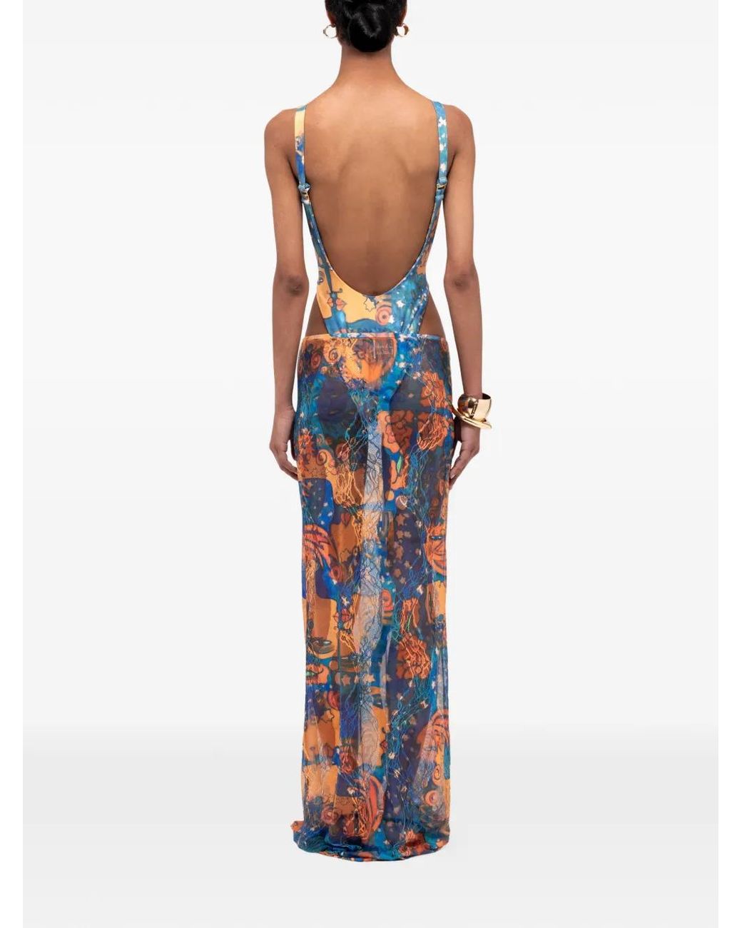 Donde Esteban Blue El Beso One-Piece Swimsuit