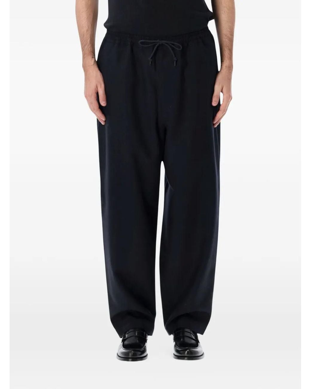 Comme des Garçons Black Drawstring-Waist Trousers for men