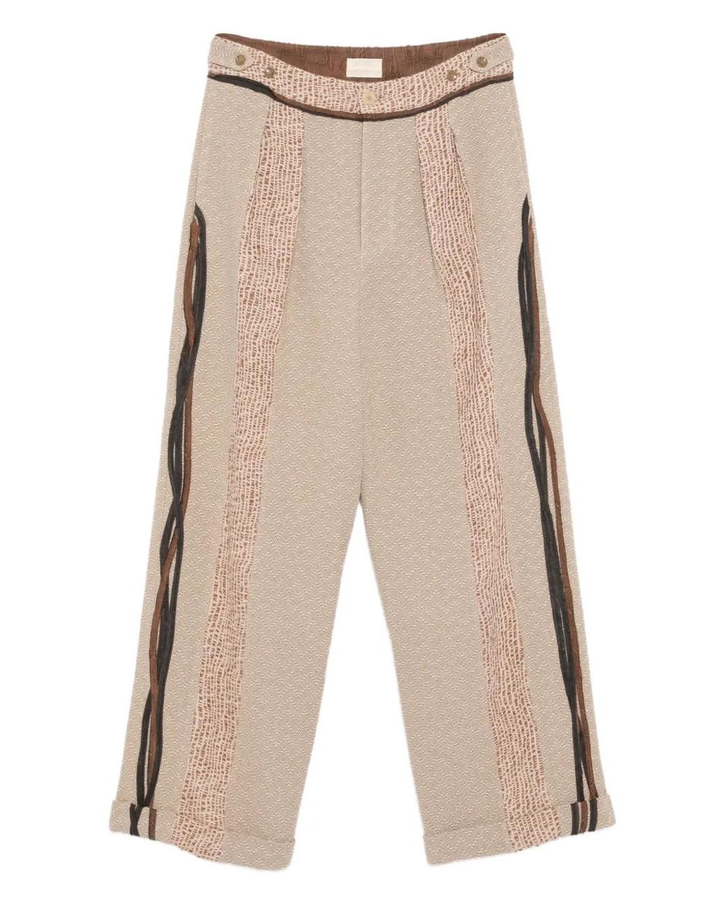 Commun's Natural Turn-Up Hemed Pants for men