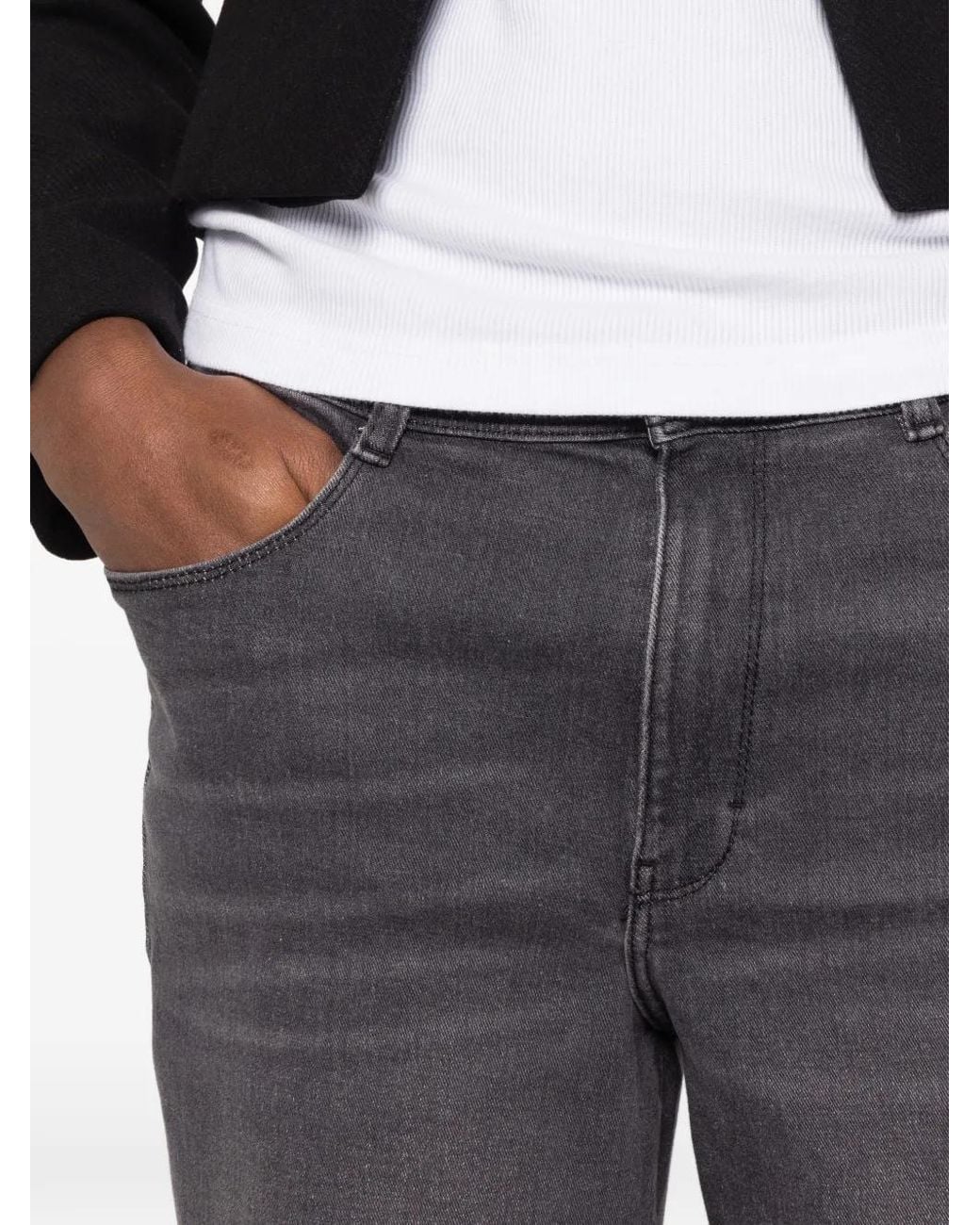 BETTY&CO Gray Wide-Leg Jeans