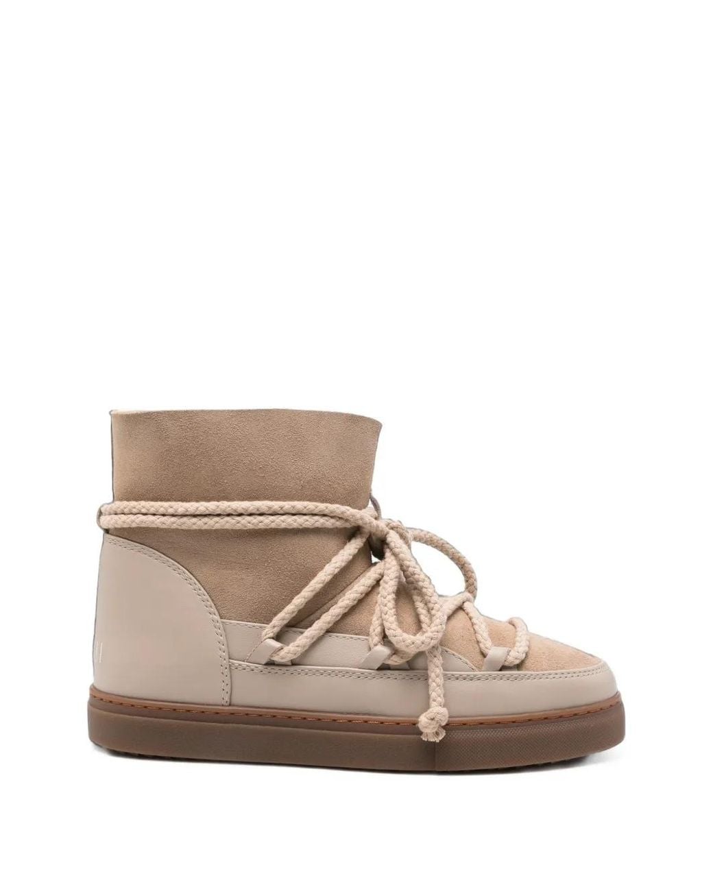 Inuikii Brown Lace-Up Suede Boots