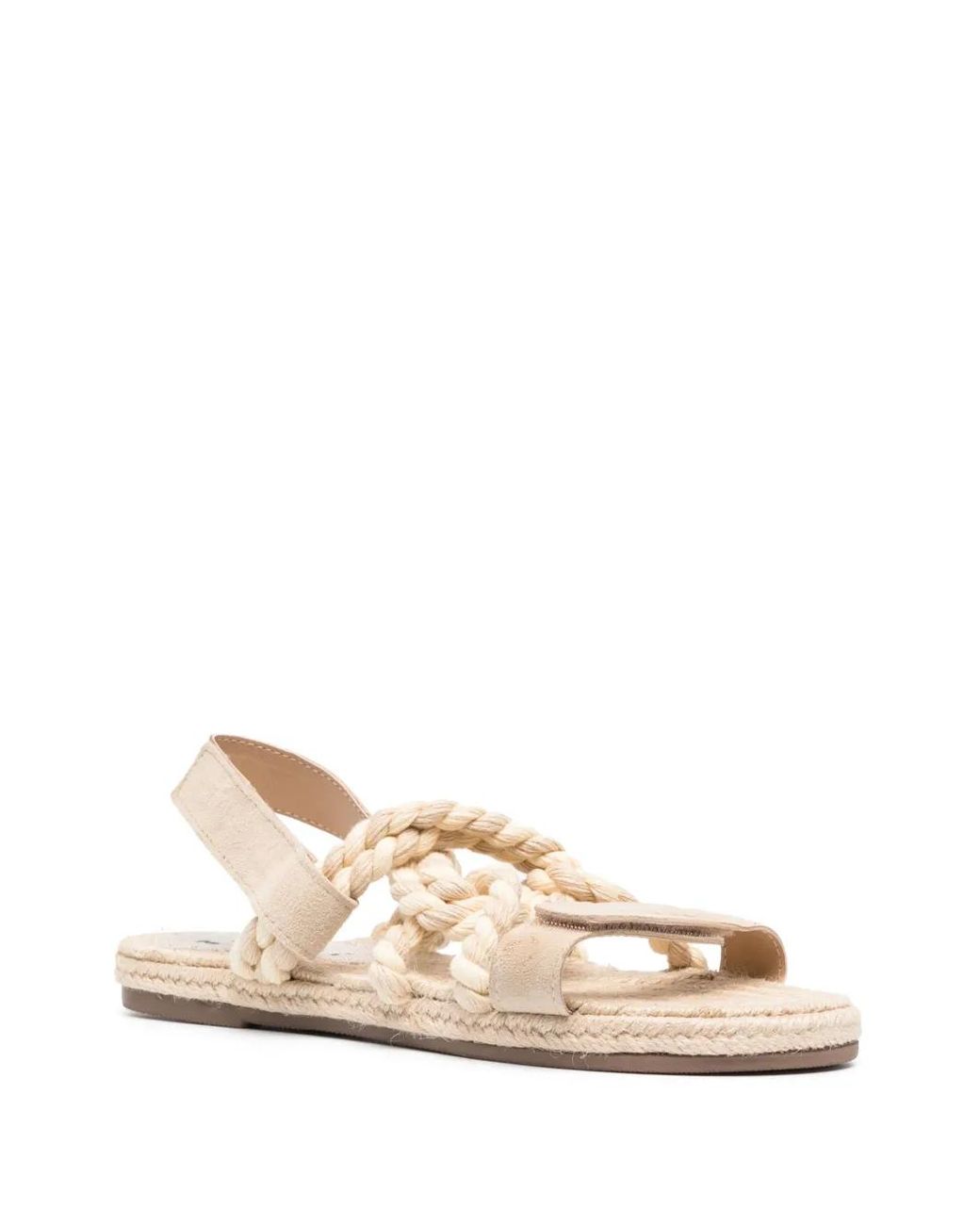 Manebí Natural Braided Flat Sandals