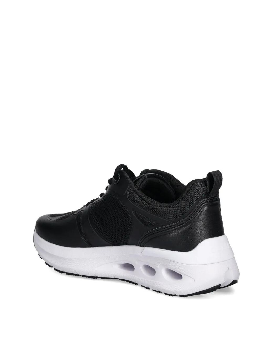 Guess Black Logo-Patch Sneakers