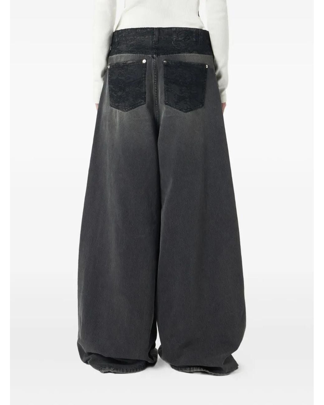 Vaqueros Anchos Blumarine de color Gray