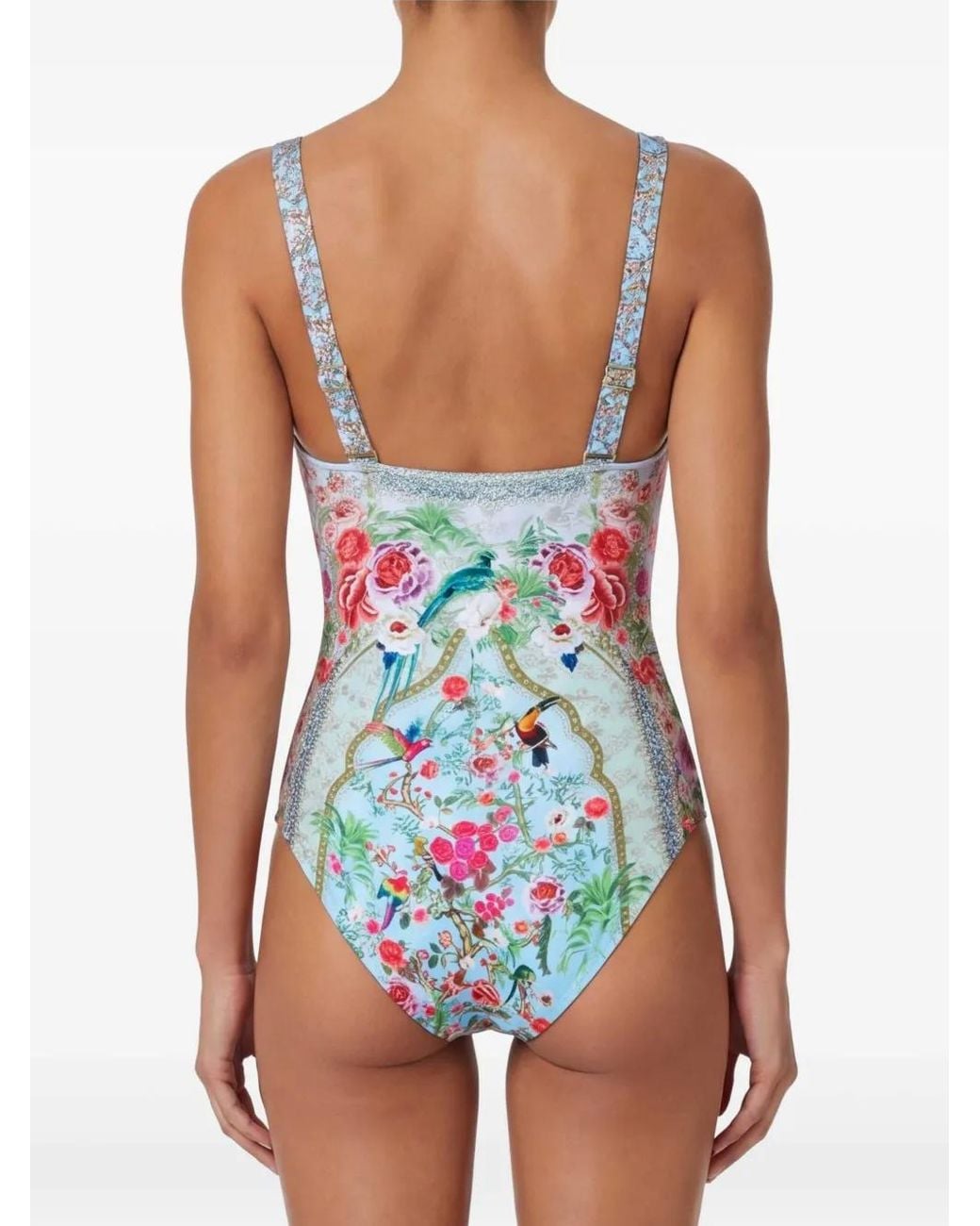 Camilla Blue Sultans And Queens Lace-Up Swimsuit