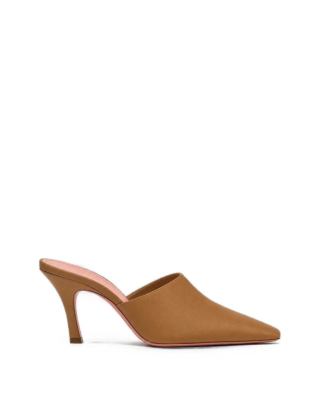 AMINA MUADDI Brown Jamie Pointed-Toe Mules