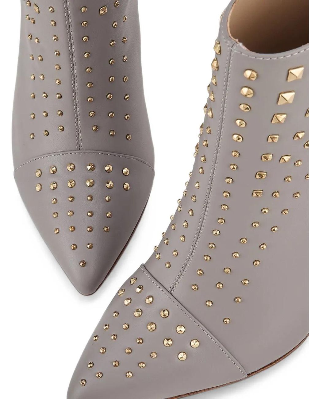 Kat Maconie Gray Samara Stud-Embellished Ankle Boots
