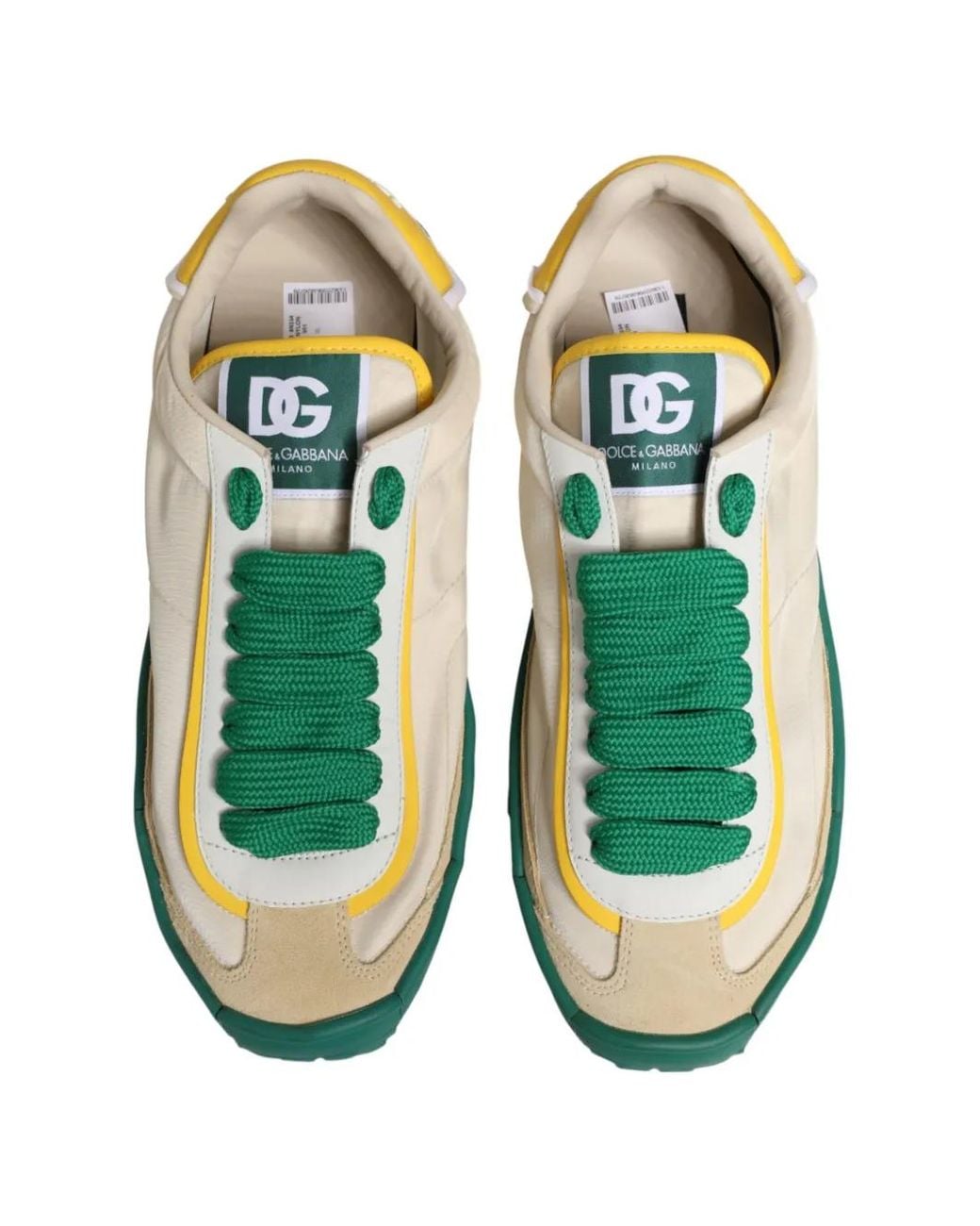 Dolce & Gabbana Green Old Runner Low-Top Sneakers for men