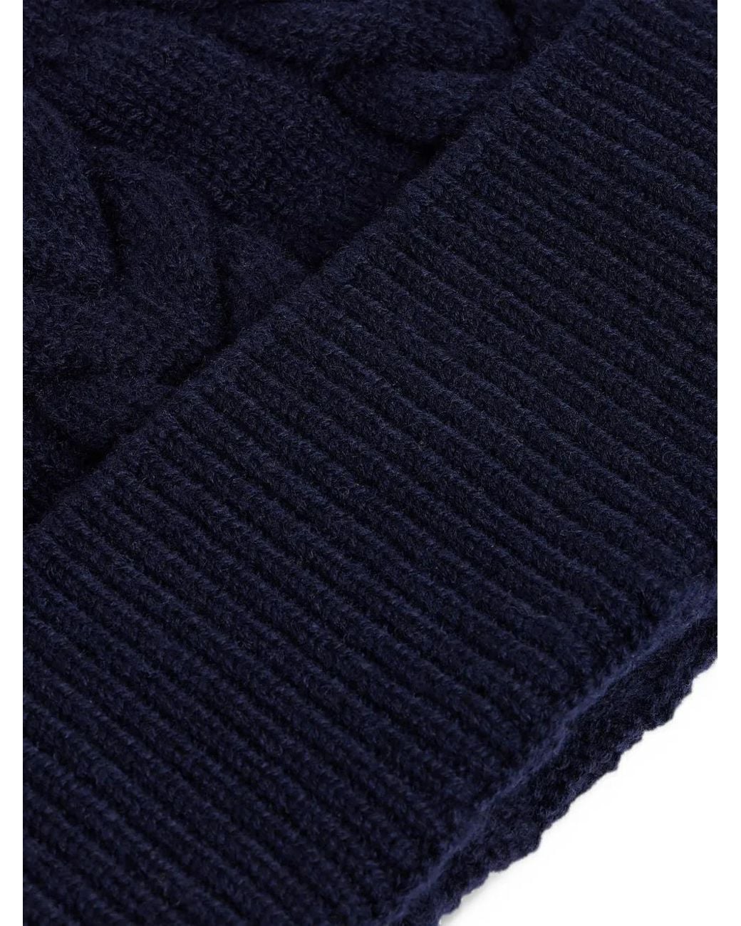 Fusalp Blue Cable Beanie