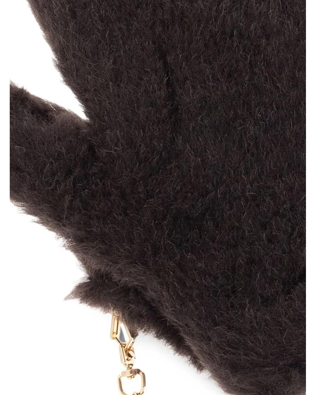 Max Mara Black Ombrato3 Mittens