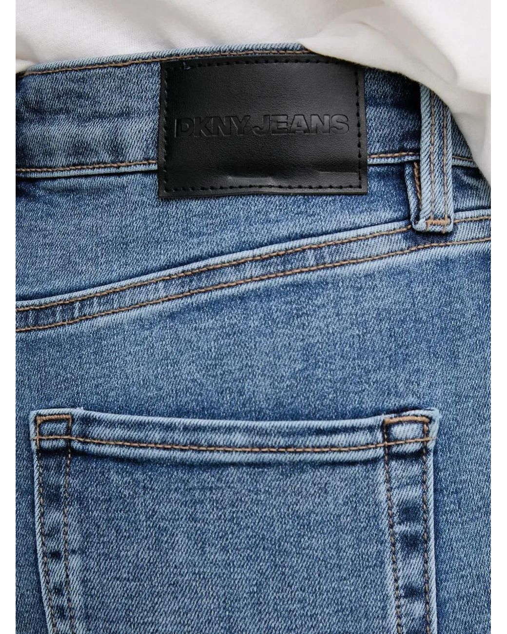 DKNY Blue High-Waist Flared Jeans