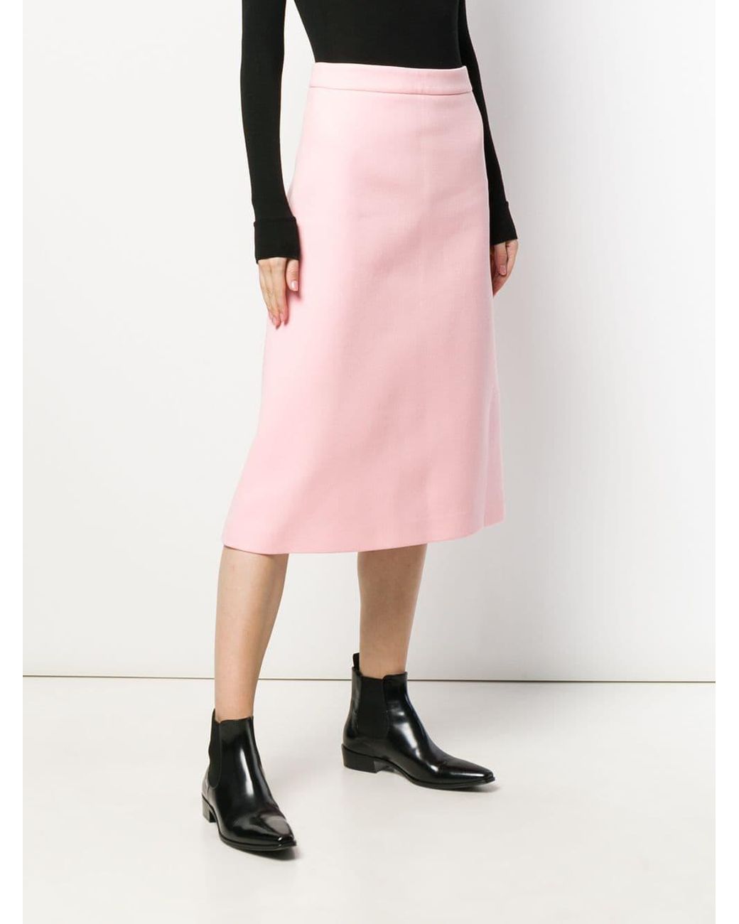 スカート PRADA Women Skirts P151KRSOOO15GD F0028 Pink Prada Prada Woman Pink Cotton Skirt | luosophy | REVERSIBLE