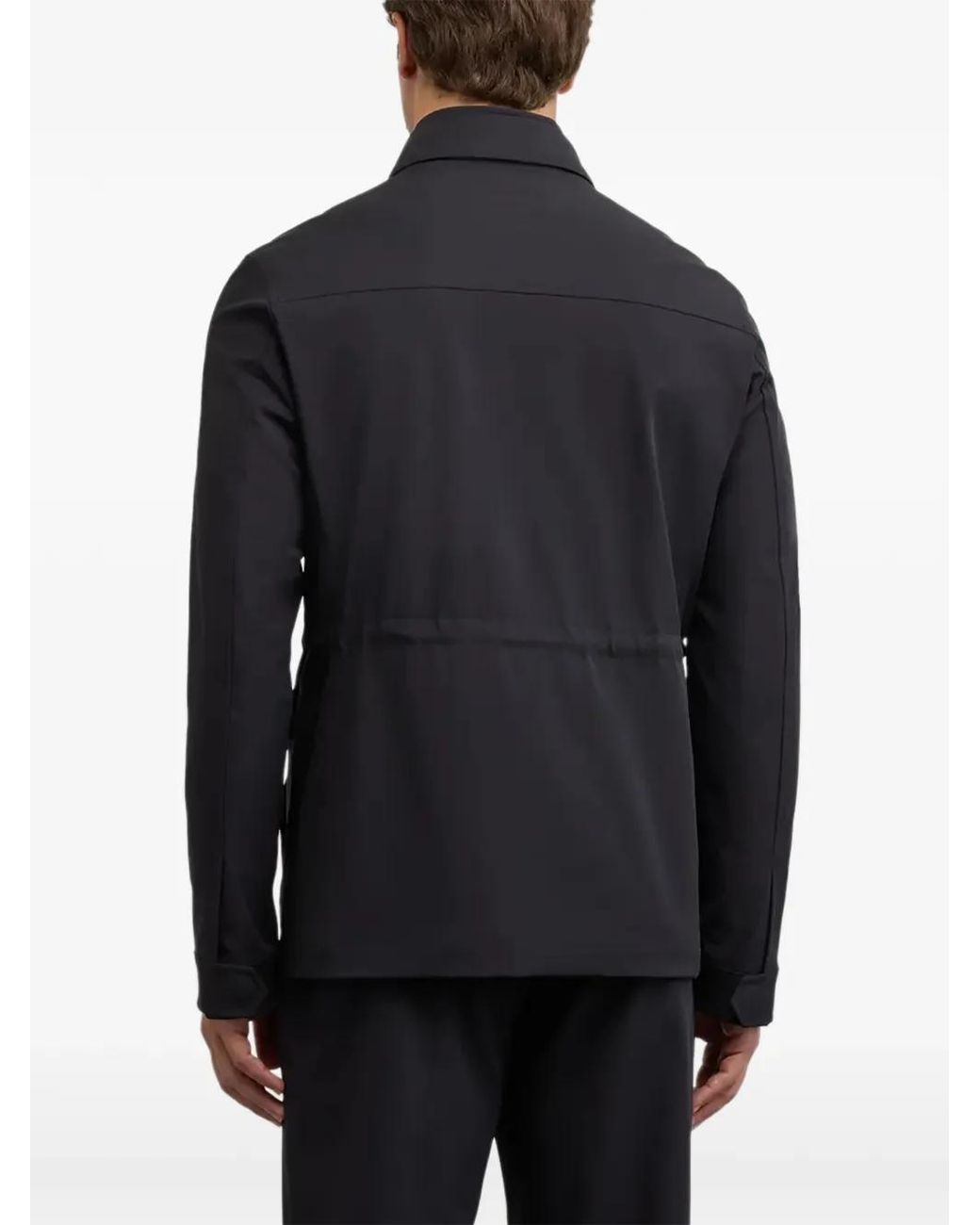 Pal Zileri Black Pocket Field Jacket for men