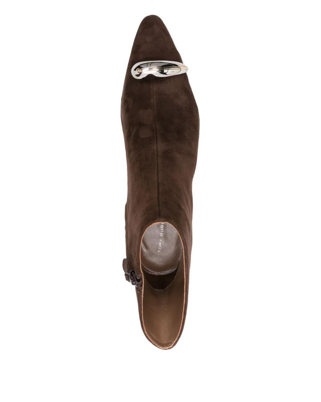 Tory Burch Brown 65Mm Suede Ankle Boots