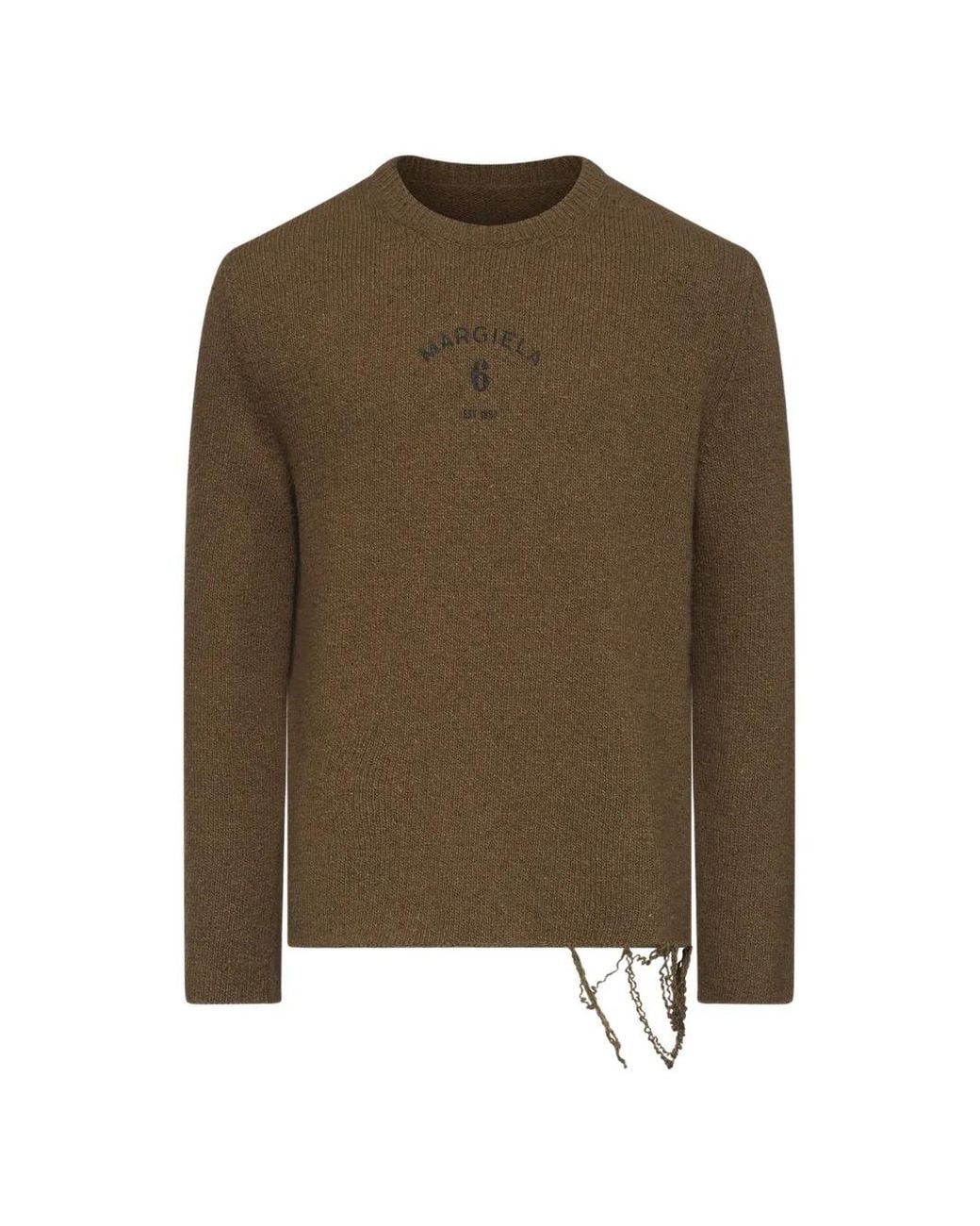 MM6 by Maison Margiela Green Wool-Blend Jumper for men