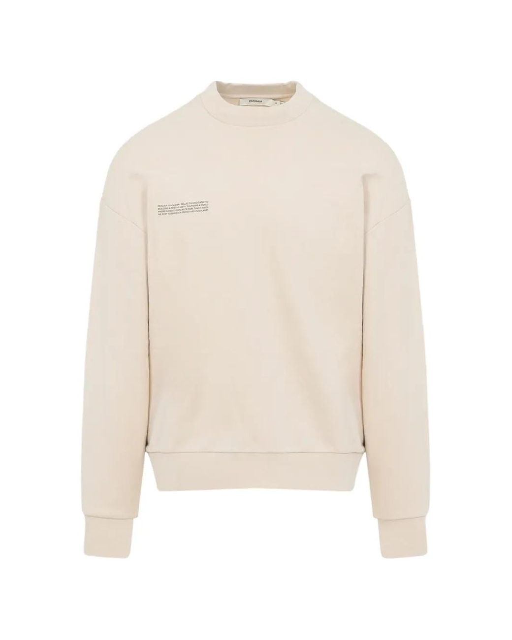 PANGAIA White Slogan-Print Sweatshirt