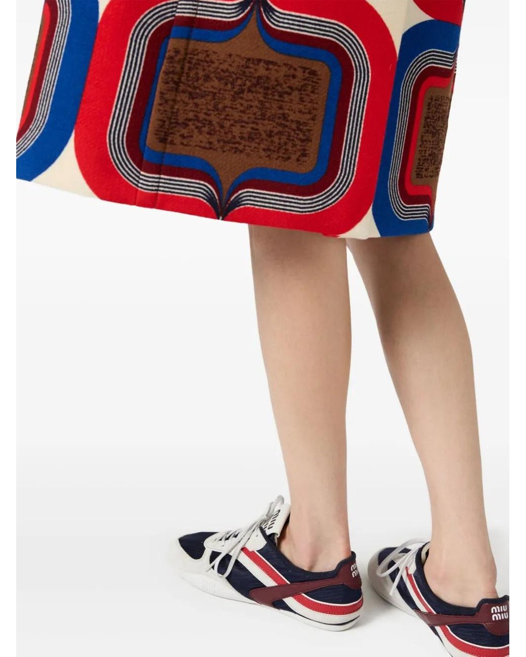 Miu Miu Blue Gymnasium Sneakers