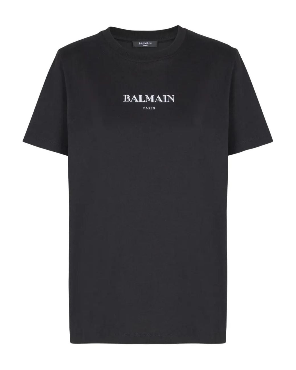 Balmain Black T-Shirt With Print