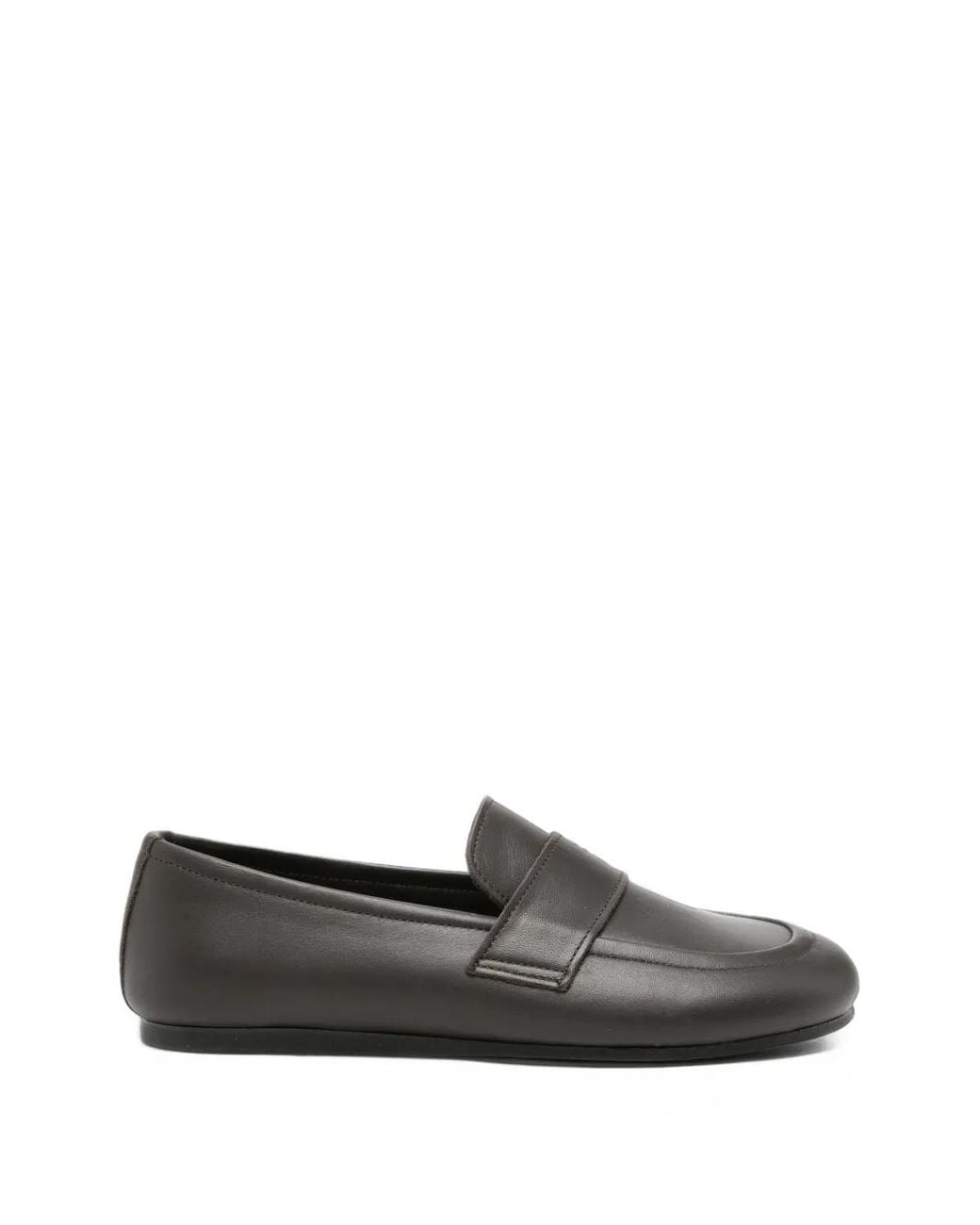 P.A.R.O.S.H. Gray Leather Loafers
