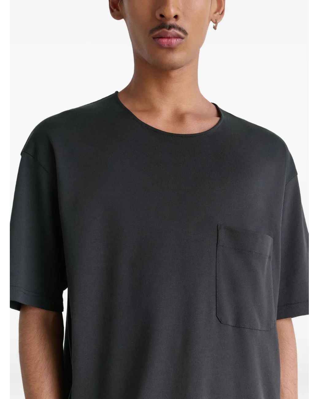 Lemaire Black Relaxed T-Shirt