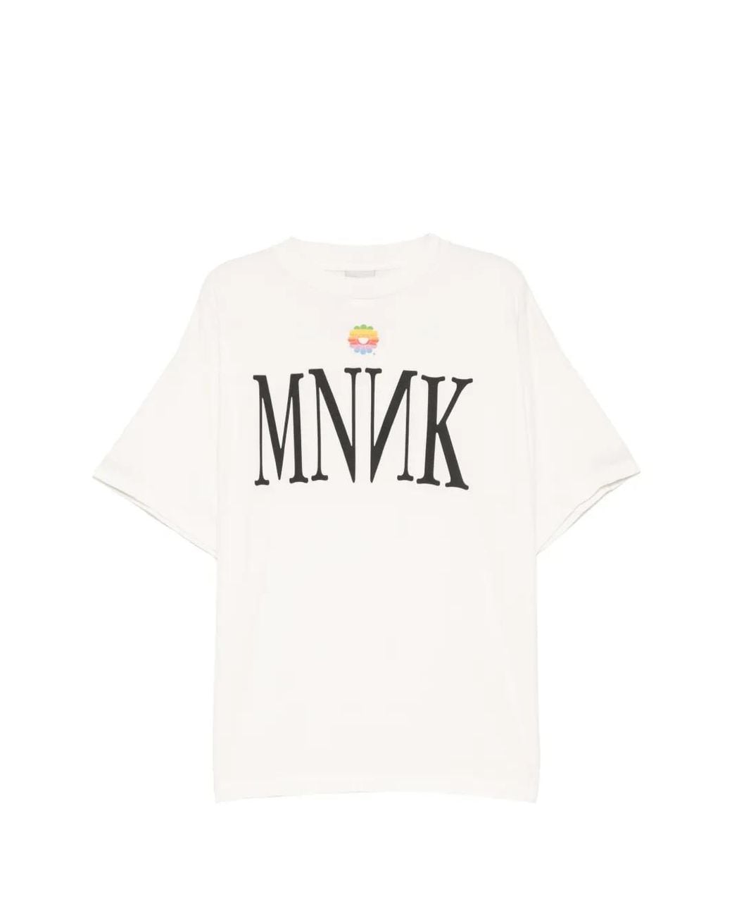 SAINT Mxxxxxx White Logo-Print T-Shirt for men
