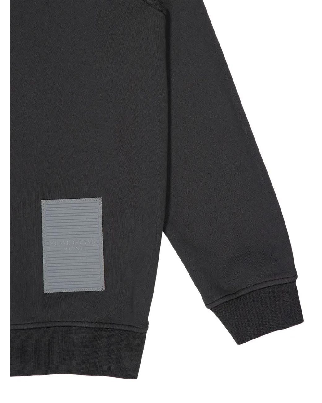 Stone Island Blue 6100055 Cotton Fleece_S.I. Marina Sweatshirt for men