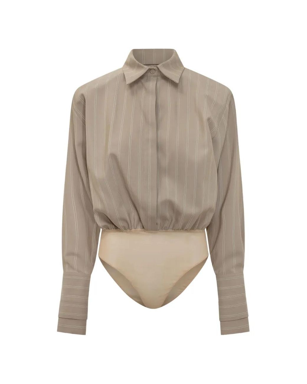 Mom's Pants Natural Striped Blouse