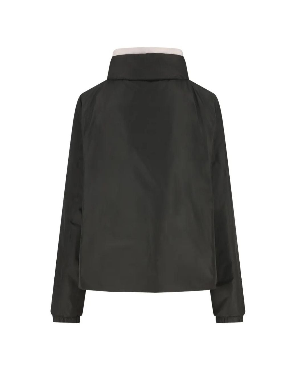 Herno Black Drawstring High-Neck Jacket