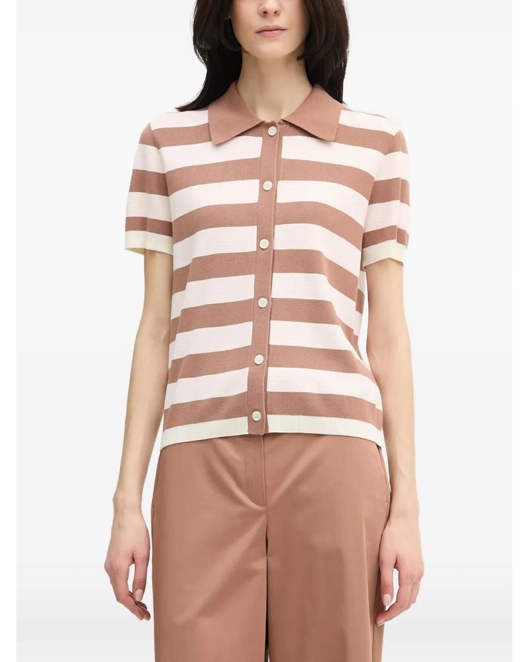 Joop! Natural Kasha Striped Shirt
