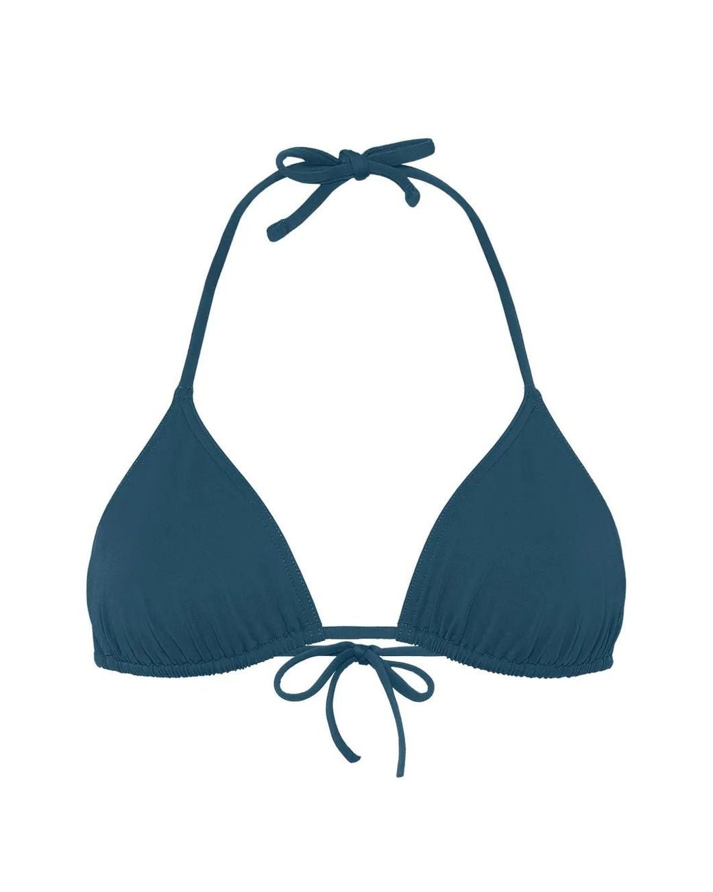 Eres Blue Mouna Triangle Bikini Top