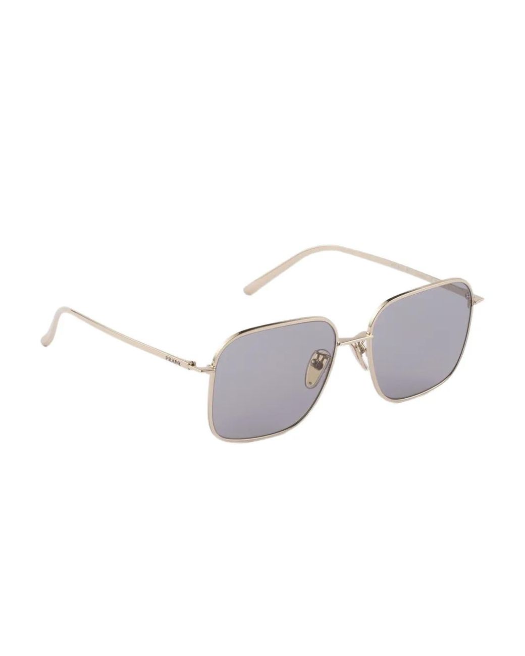 Prada Gray Square-Frame Sunglasses