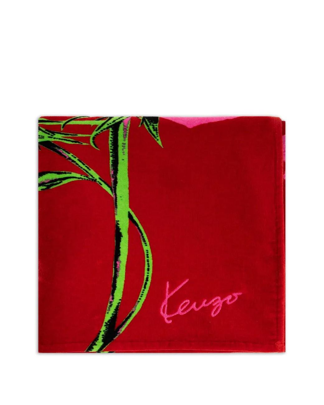 KENZO Red Floral Beach Towel