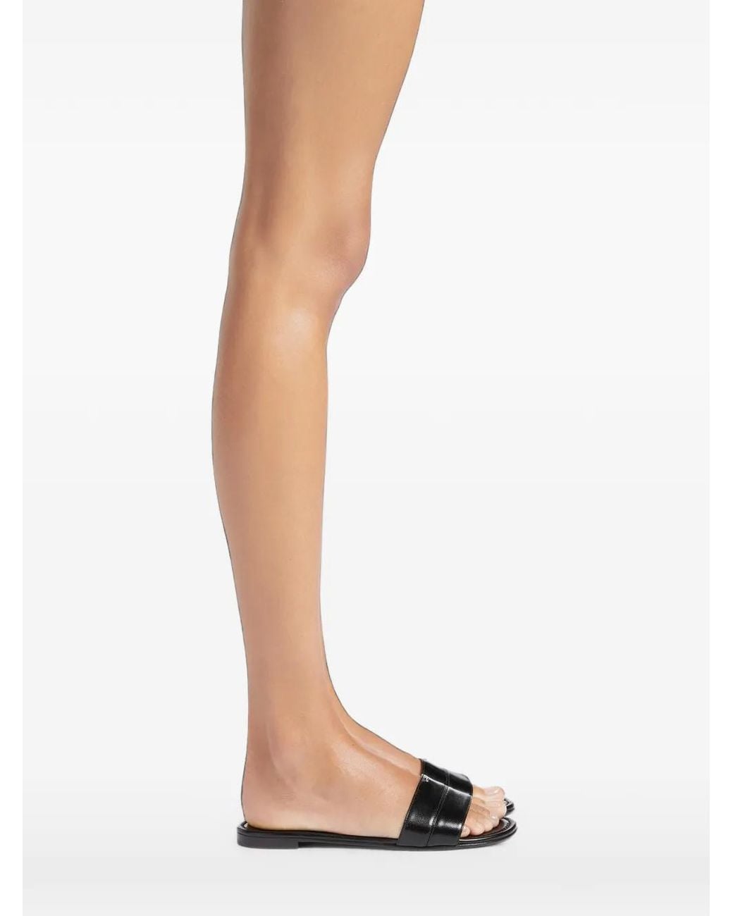 Giuseppe Zanotti White Stud-Detail Leather Sandals