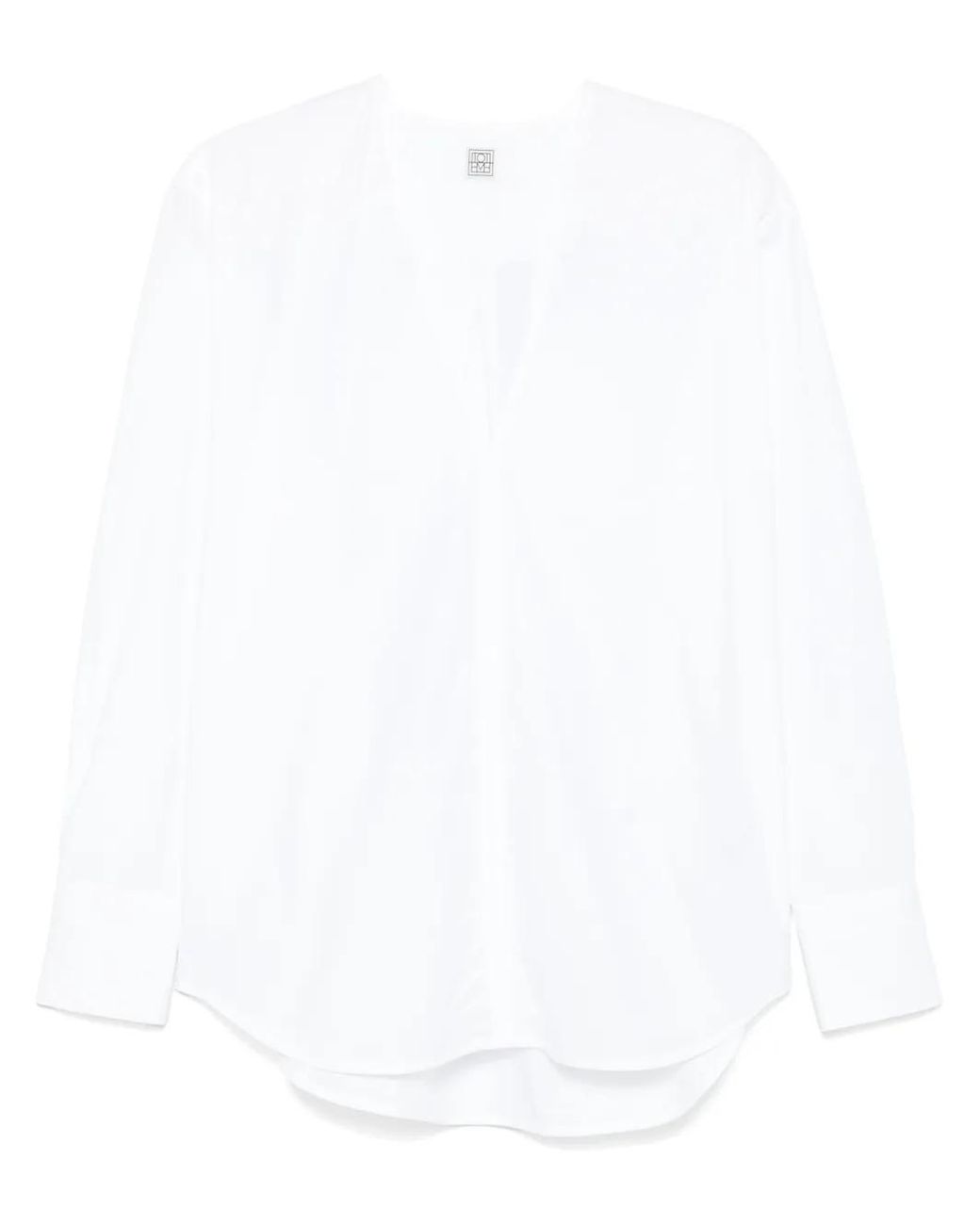 Blusa Con Cuello En V Totême de color White
