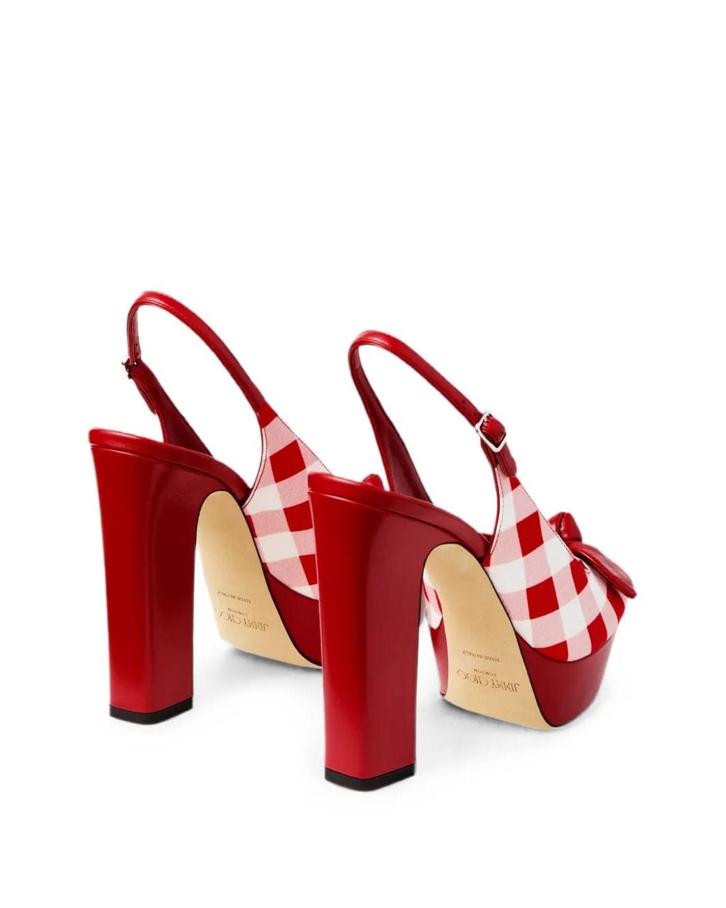 Jimmy Choo Red Ziva 120 Sandals