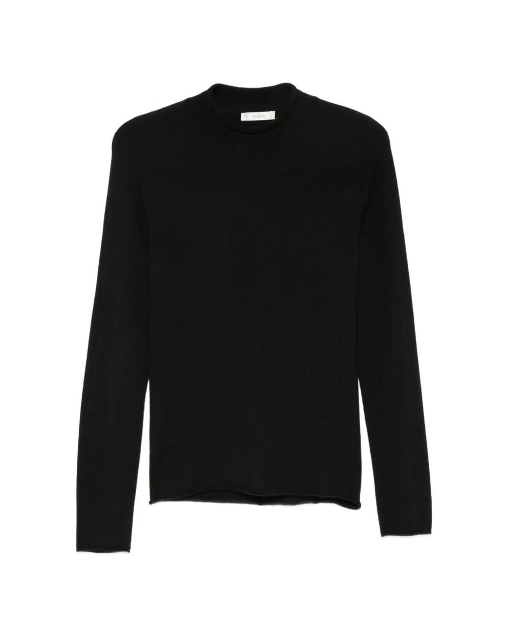 The Row Black Phaed Long-Sleeve Sweater
