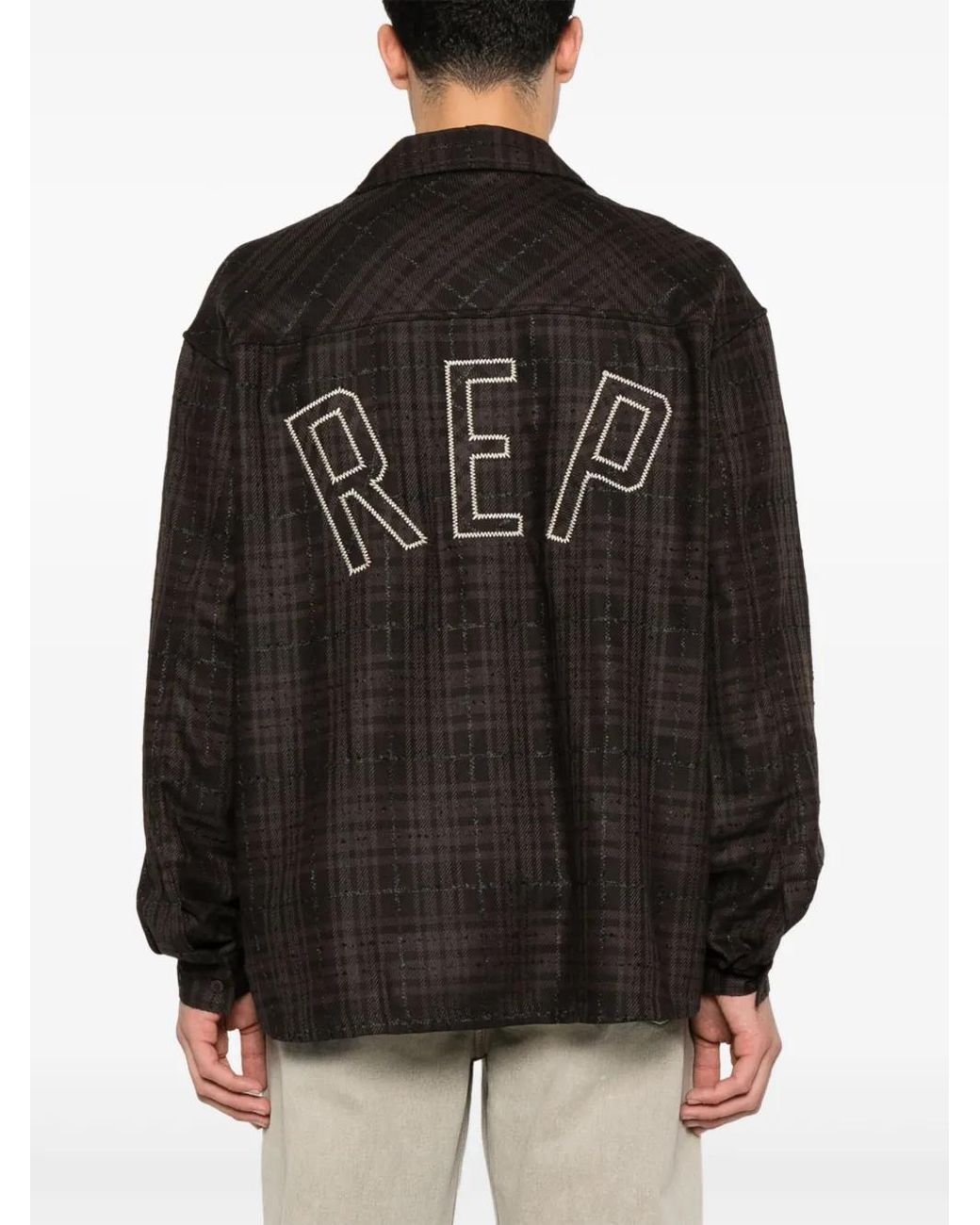 Camisa A Cuadros Represent de hombre de color Black