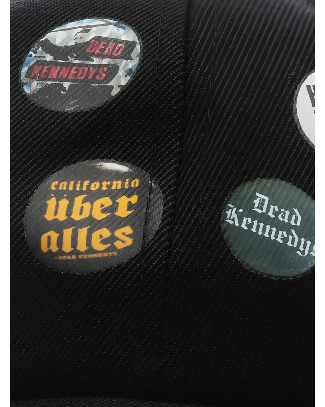 Pleasures Black X Dead Kennedys Buttons Embellished Cap for men