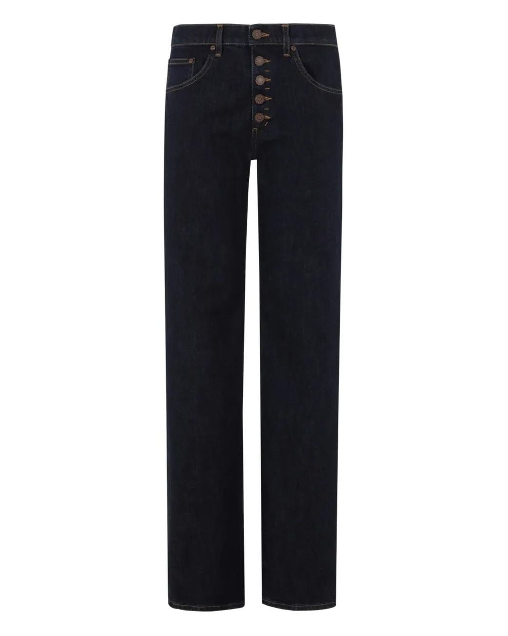 Dondup Blue Button-Fly Jeans
