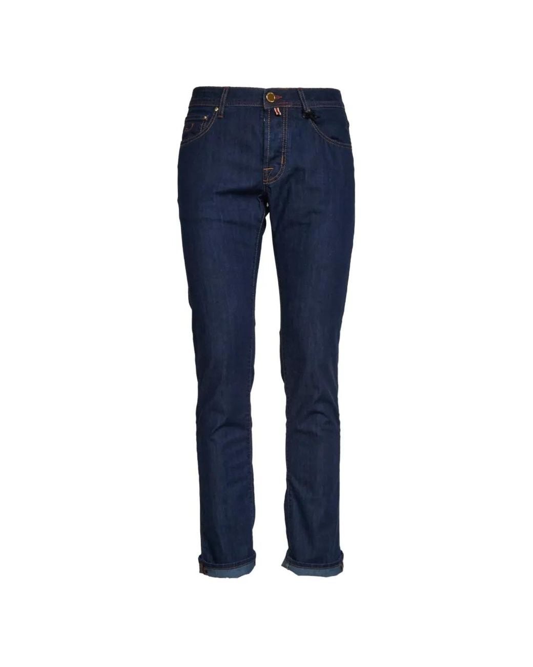 Jacob Cohen Blue Five-Pocket Nick Slim Jeans for men