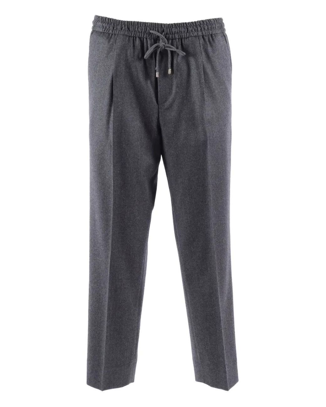 Briglia 1949 Gray Elasticated-Waistband Trousers