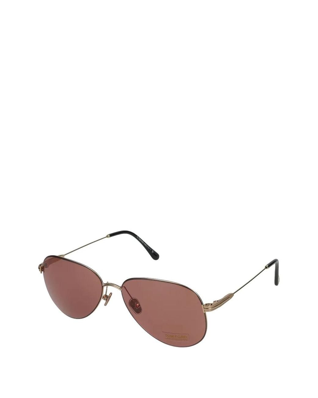 Tom Ford Brown Pilot-Frame Sunglasses