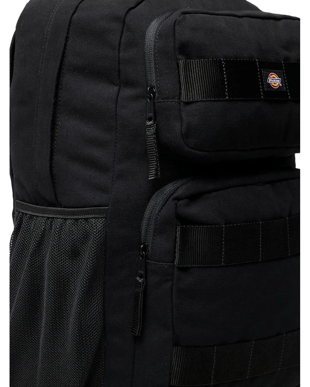 Dickies Black Logo-Patch Backpack for men
