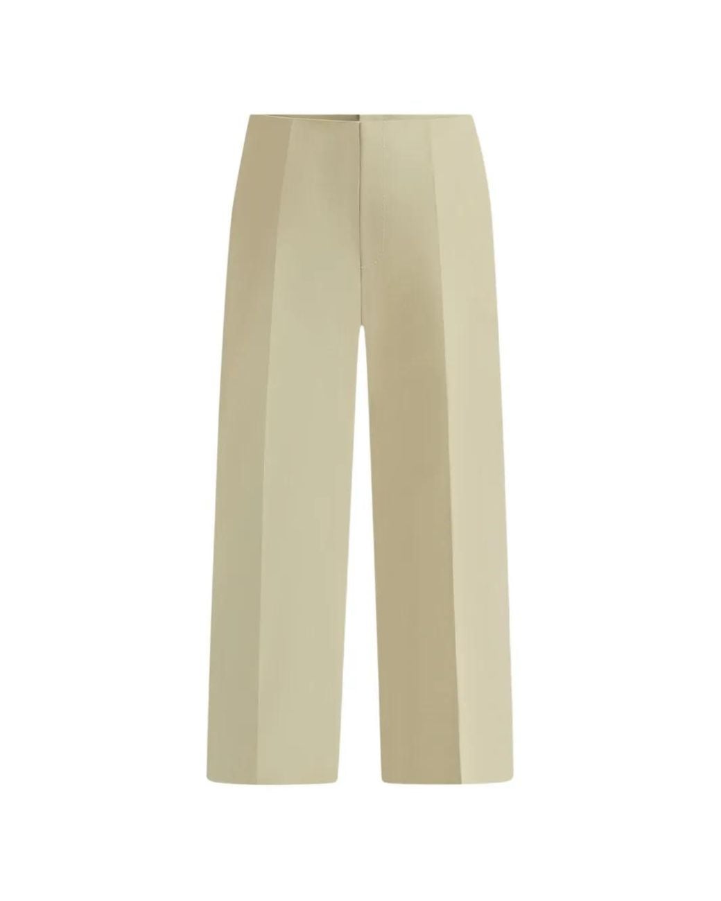 Manière De Voir Natural Henri Foldover Trousers for men